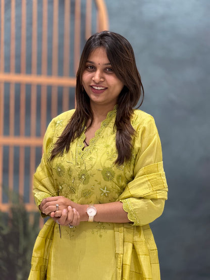 Embroidered Kurti Set with Dupatta | Trendy Ethnic Wear by Shagun Fashion