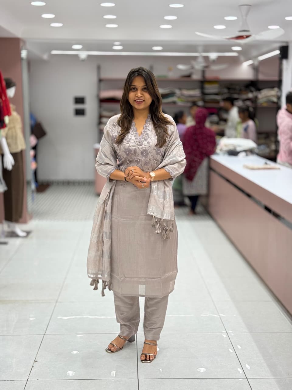 Embroidered Kurti Set with Dupatta | Trendy Ethnic Wear by Shagun Fashion