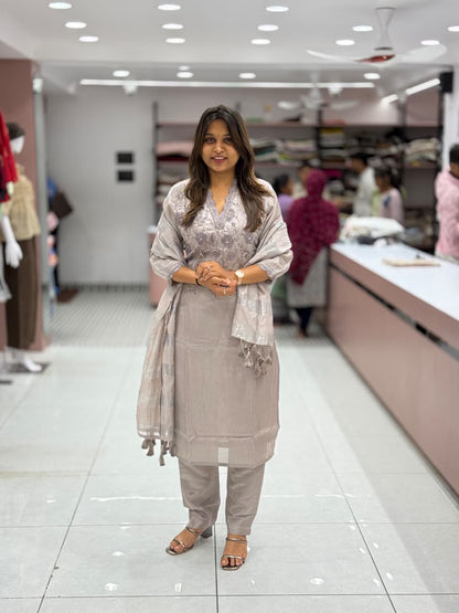 Embroidered Kurti Set with Dupatta | Trendy Ethnic Wear by Shagun Fashion