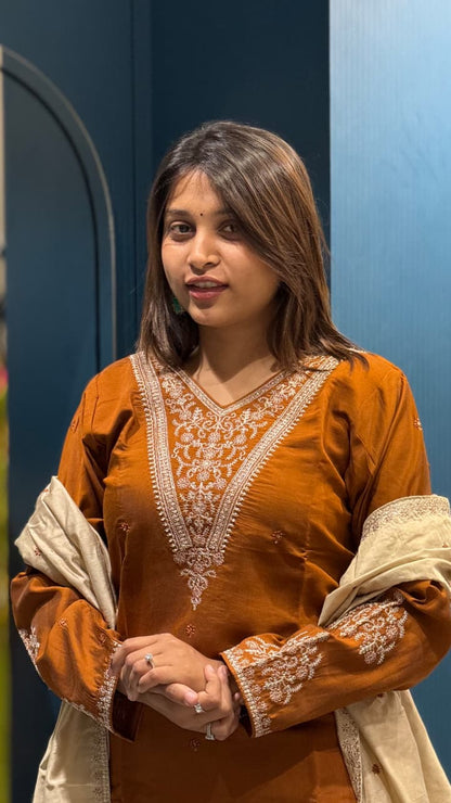 SHAGUN FASHION Elegant Embroidered Kurta Set with Dupatta – Stylish Daily &amp; Festive Wear