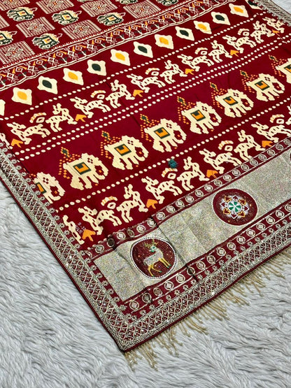 Traditional Printed Festival Saree for Women by SHAGUN FASHION