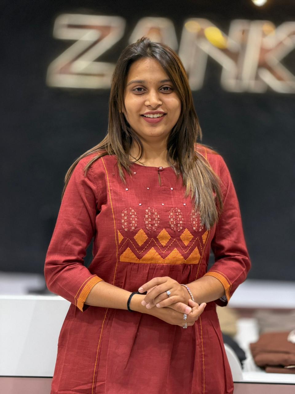 Stylish Maroon Designer Kurti for Women by SHAGUN FASHION