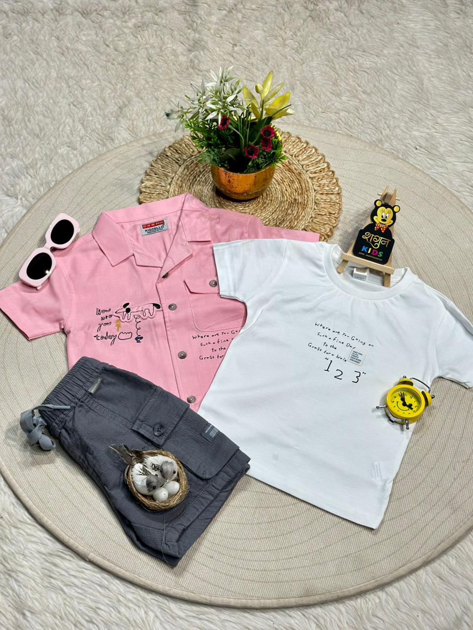 Cute Boys Casual Summer Co-Ord Set By SHAGUN FASHION