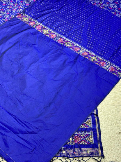 Royal Blue Traditional Patola Saree Collection