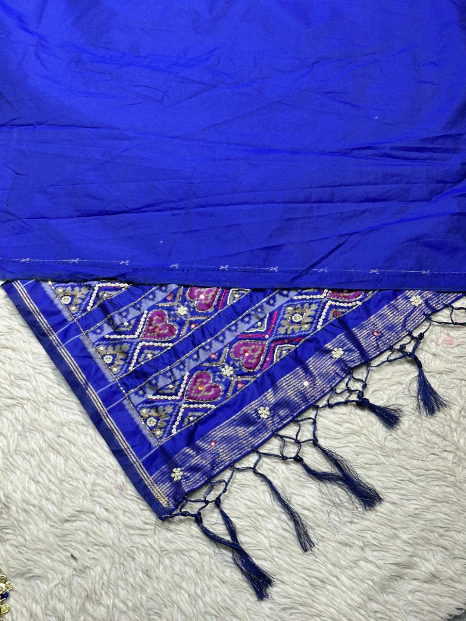 Royal Blue Traditional Patola Saree Collection