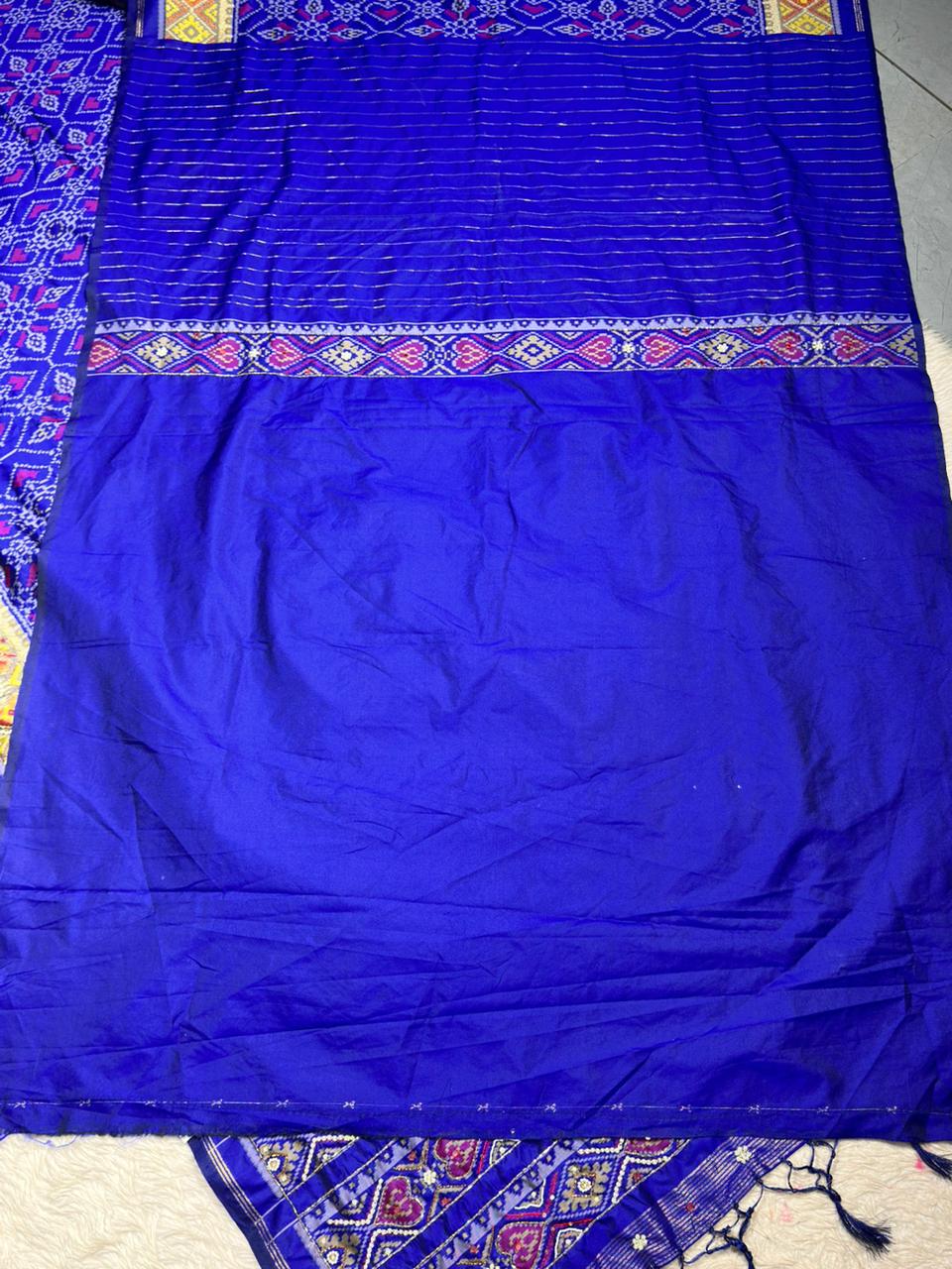 Royal Blue Traditional Patola Saree Collection