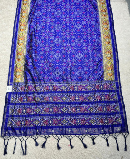 Royal Blue Traditional Patola Saree Collection