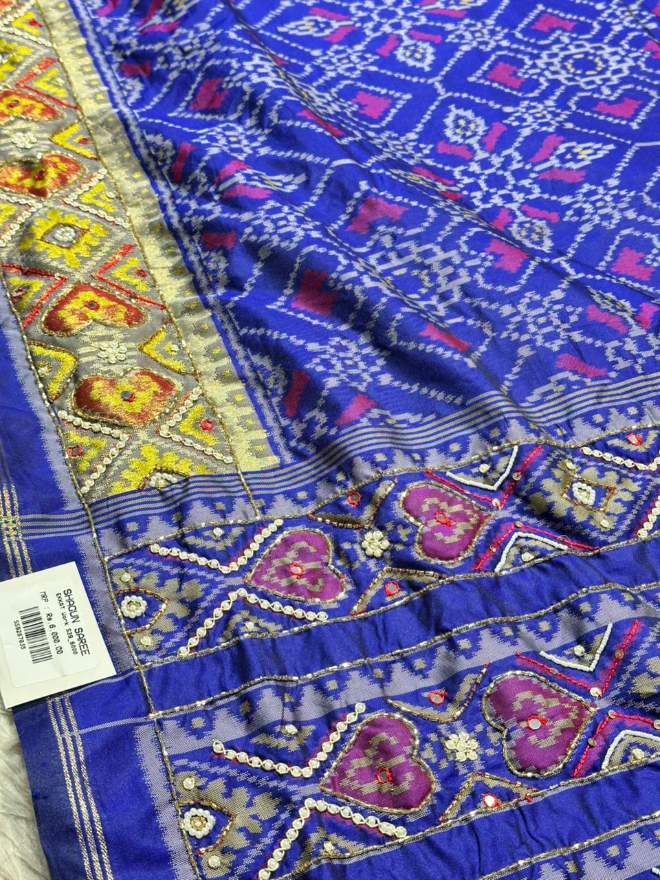 Royal Blue Traditional Patola Saree Collection