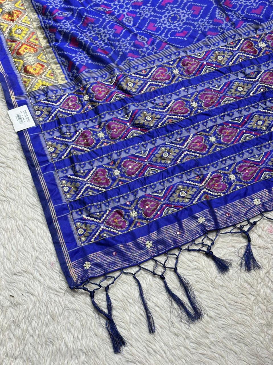 Royal Blue Traditional Patola Saree Collection