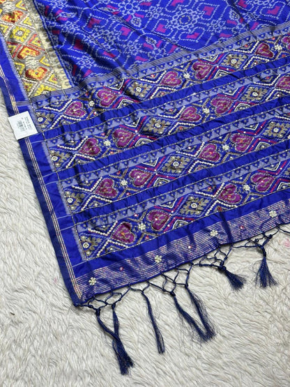 Royal Blue Traditional Patola Saree Collection