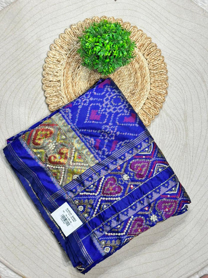 Royal Blue Traditional Patola Saree Collection