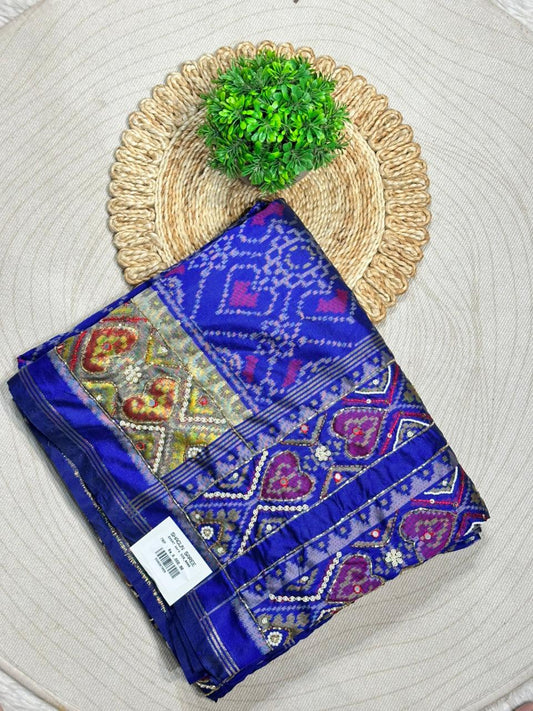 Royal Blue Traditional Patola Saree Collection