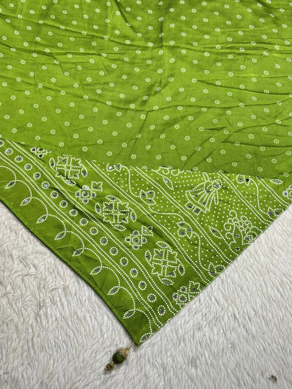 Traditional Bandhani Style Silk Saree Collection
