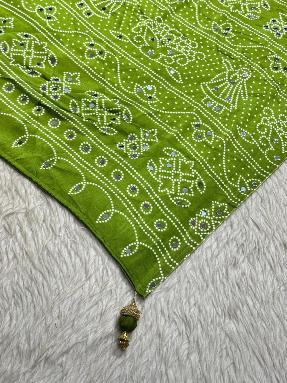 Traditional Bandhani Style Silk Saree Collection