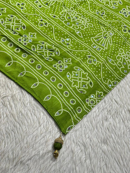 Traditional Bandhani Style Silk Saree Collection