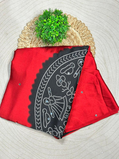 Traditional Bandhani Style Silk Saree Collection