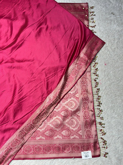 Royal Pink Designer Silk Saree Collection
