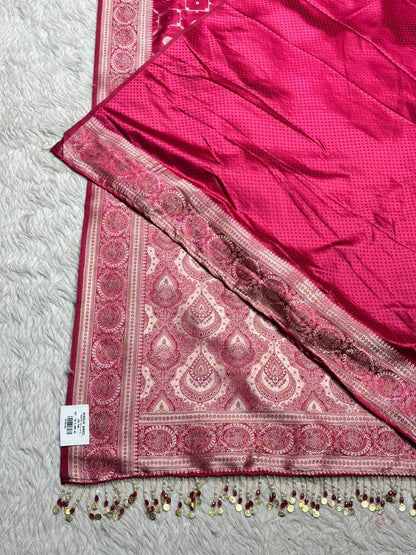 Royal Pink Designer Silk Saree Collection