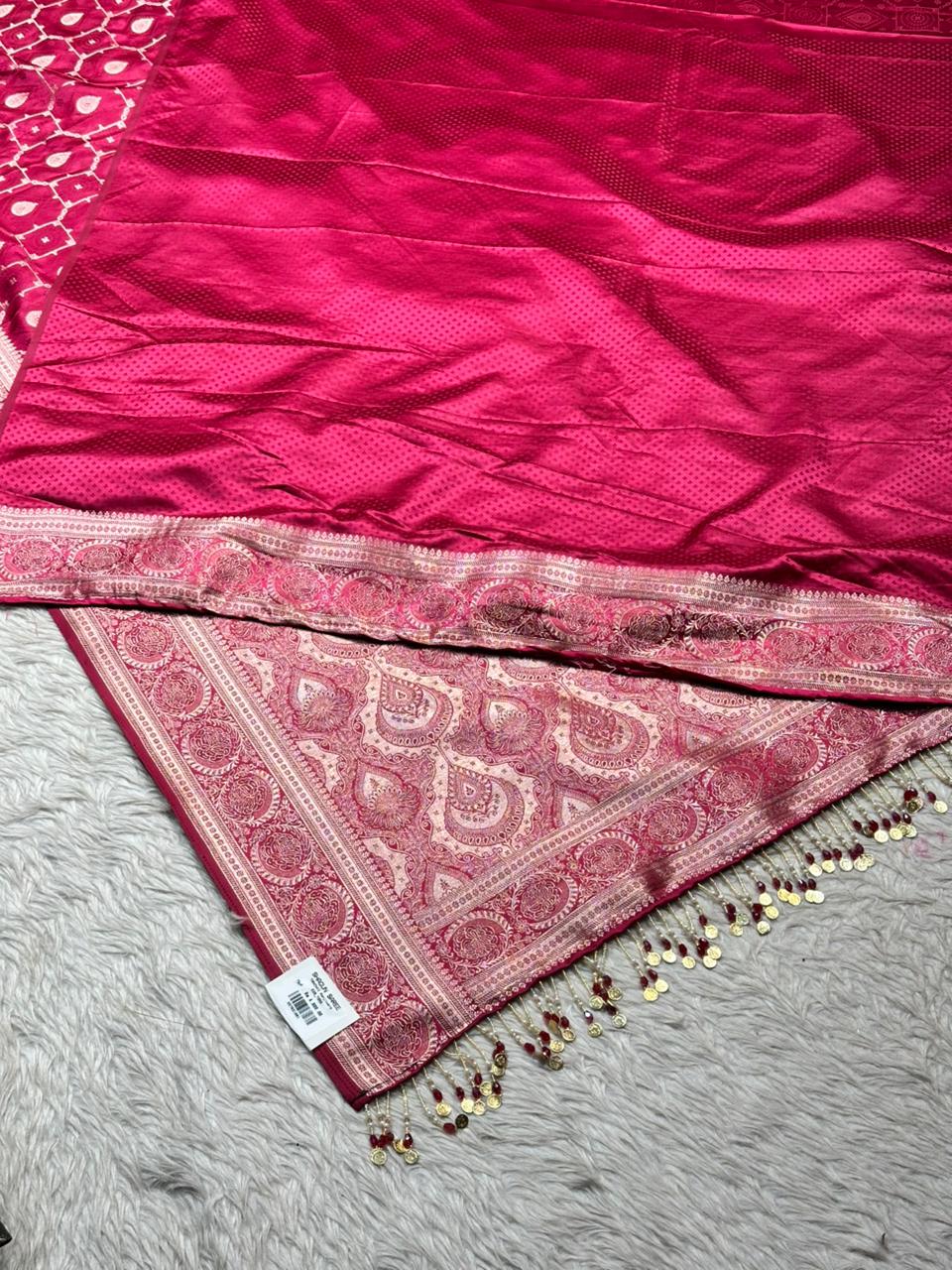 Royal Pink Designer Silk Saree Collection