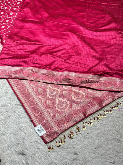 Royal Pink Designer Silk Saree Collection
