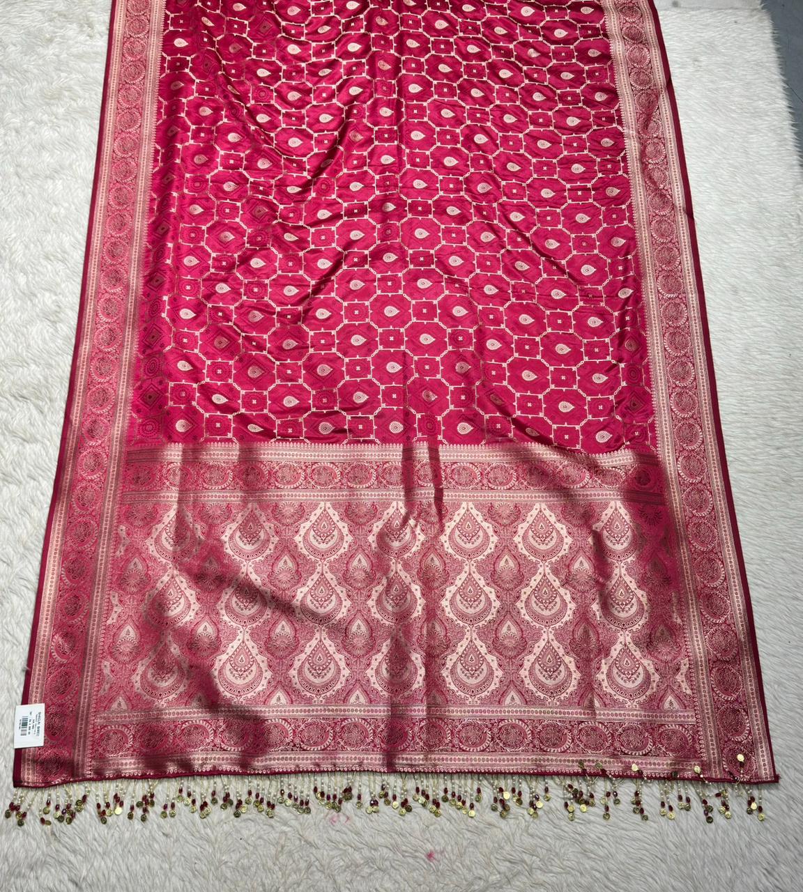 Royal Pink Designer Silk Saree Collection