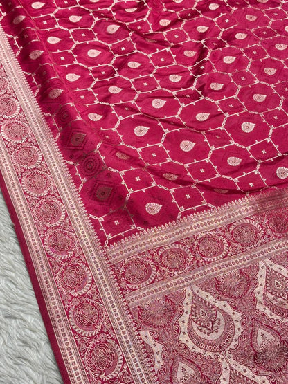 Royal Pink Designer Silk Saree Collection