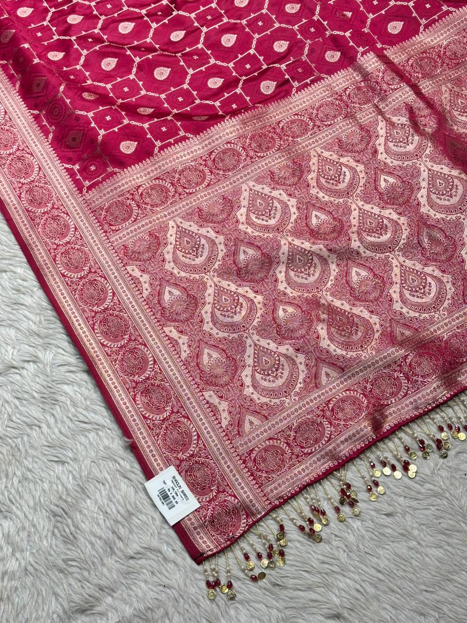 Royal Pink Designer Silk Saree Collection