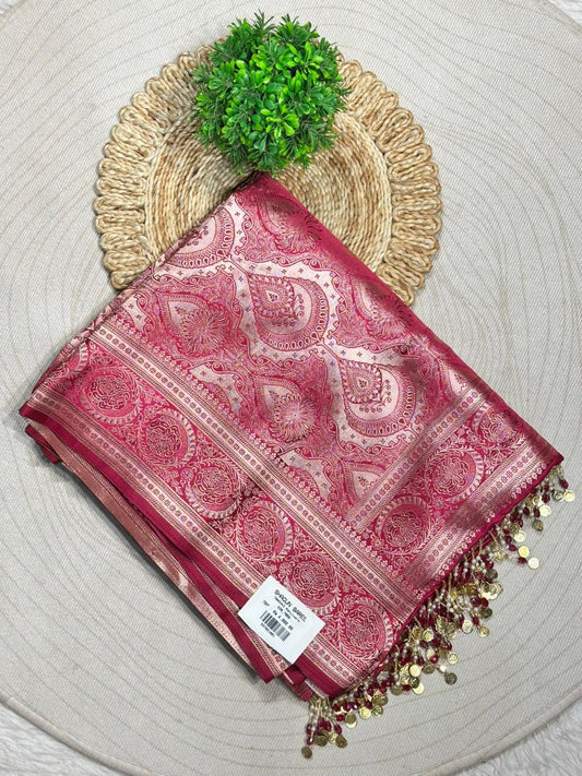 Royal Pink Designer Silk Saree Collection
