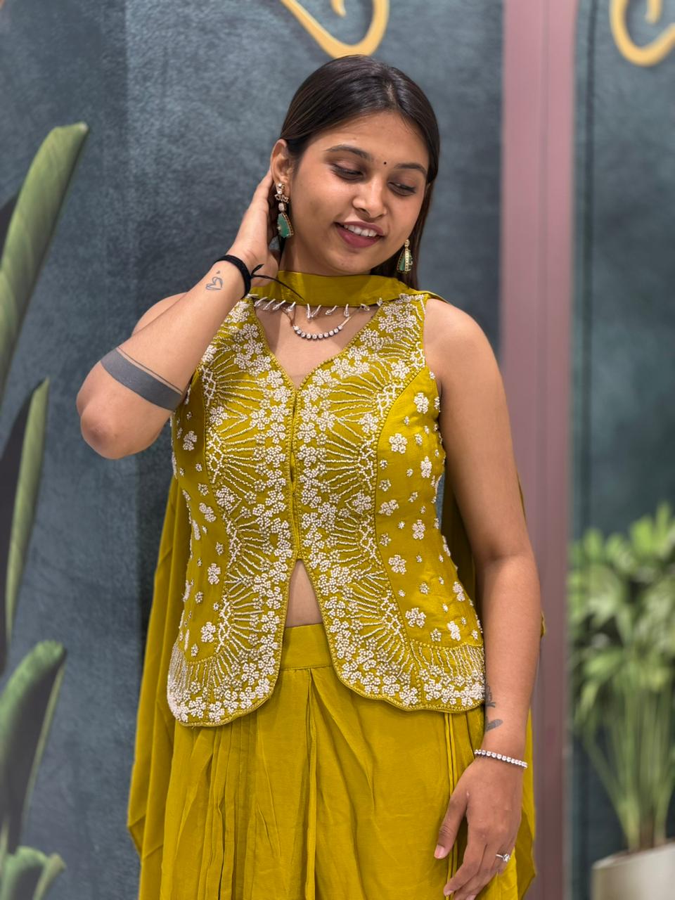 Stylish Indo Western Palazzo Set For Women