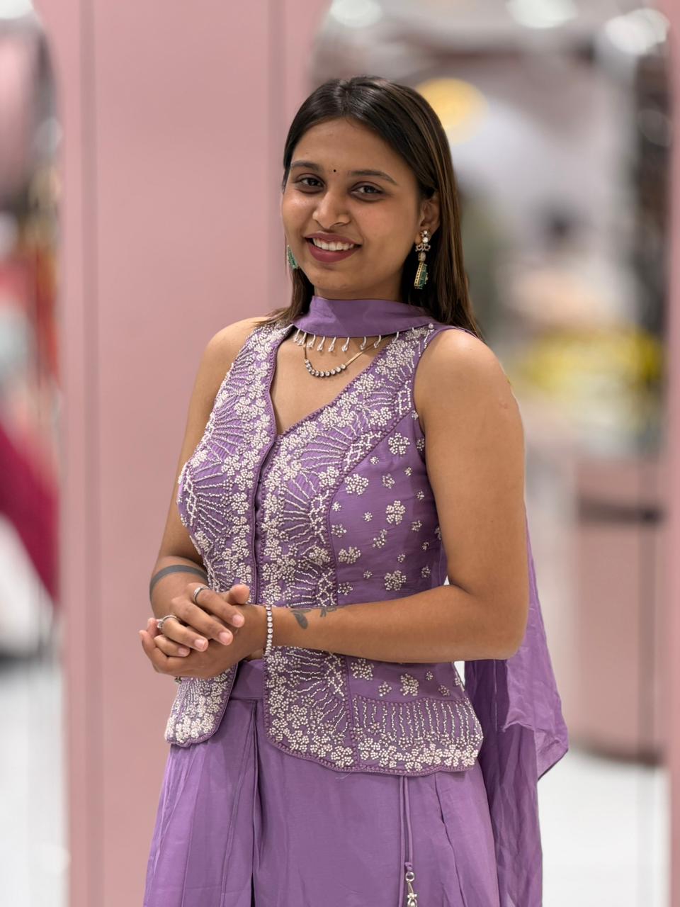 Stylish Indo Western Palazzo Set For Women