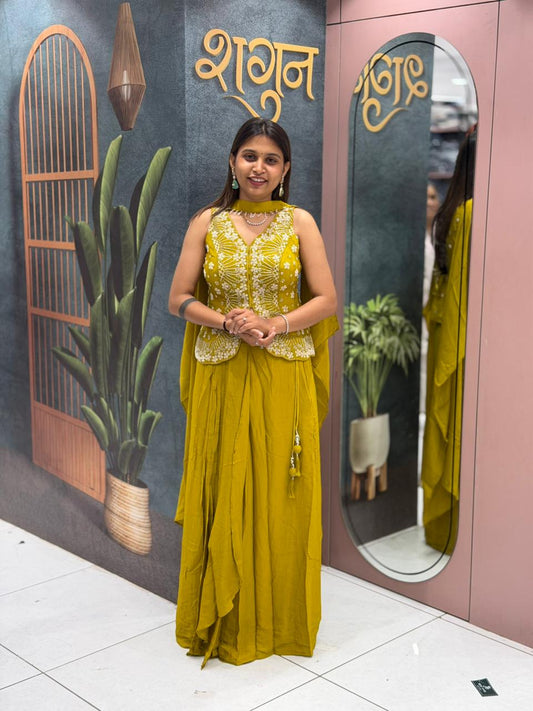 Stylish Indo Western Palazzo Set For Women