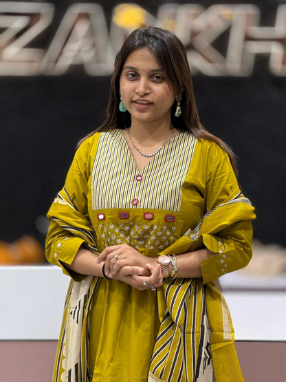 Stylish Printed Kurta Palazzo Set With Dupatta