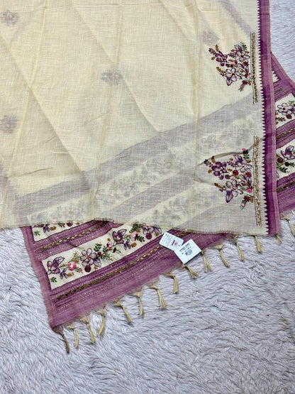 Designer Soft Silk Patola Saree with Elephant & Parrot Zari Border