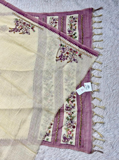 Designer Soft Silk Patola Saree with Elephant & Parrot Zari Border