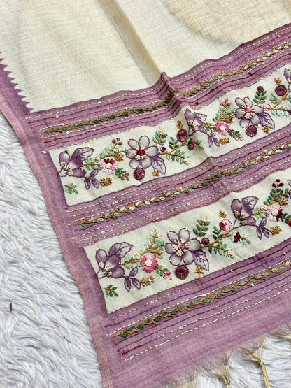 Designer Soft Silk Patola Saree with Elephant & Parrot Zari Border