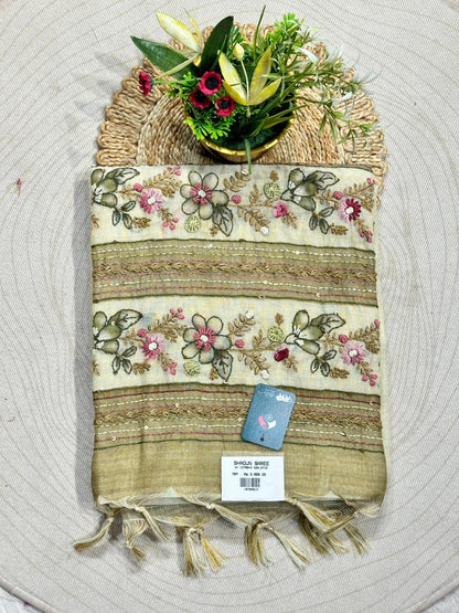 Designer Soft Silk Patola Saree with Elephant & Parrot Zari Border