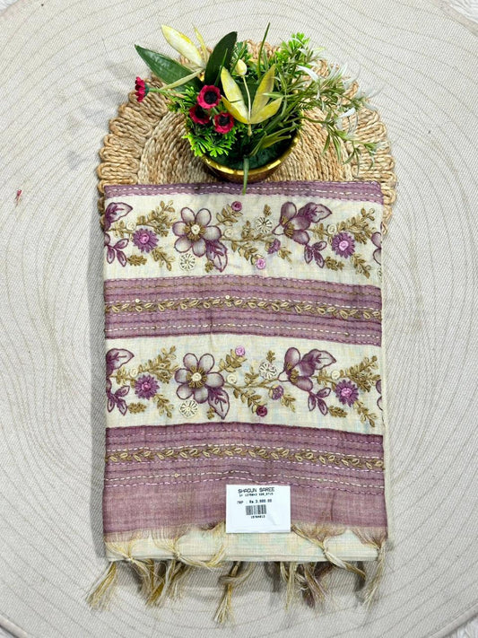 Designer Soft Silk Patola Saree with Elephant & Parrot Zari Border