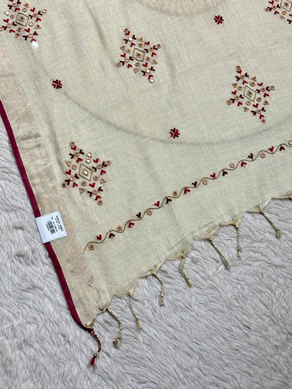 Stunning Traditional Embroidered Saree by SHAGUN FASHION