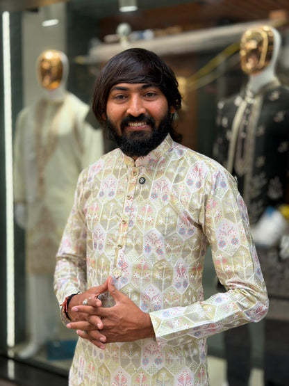 SHAGUN FASHION Premium Men's Designer Printed Kurta Collection
