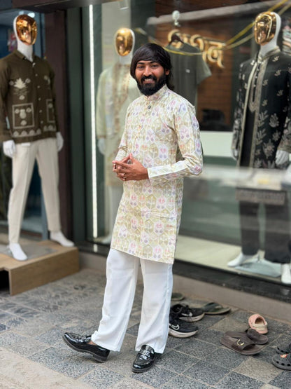 SHAGUN FASHION Premium Men's Designer Printed Kurta Collection