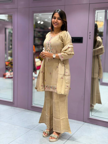 SHAGUN FASHION Premium Embroidered Kurti Pant Set with Dupatta