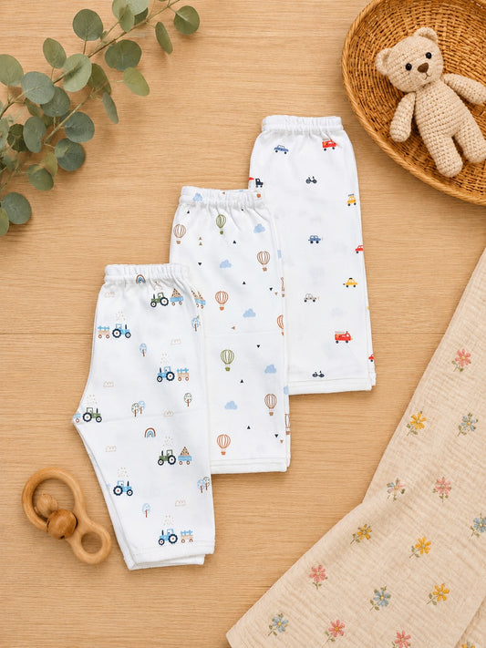 SHAGUN FASHION Super Soft Cotton Baby Pajamas (Pack of 3)