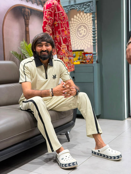 SHAGUN FASHION – Premium Men’s Half-Zip Polo & Track Pant Co-Ord Set