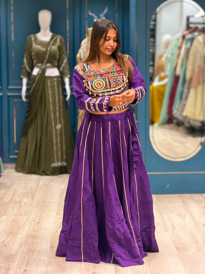 SHAGUN FASHION Premium Traditional Kutchi Embroidered Chaniya Choli Set – Navratri & Festive Wear