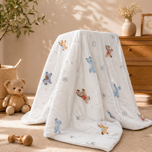 SHAGUN FASHION Ultra-Soft Premium Printed Baby Quilt Blanket Set