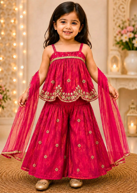 Girls Festive Designer Sharara Suit Set by SHAGUN FASHION – Exclusively on zankhi.in
