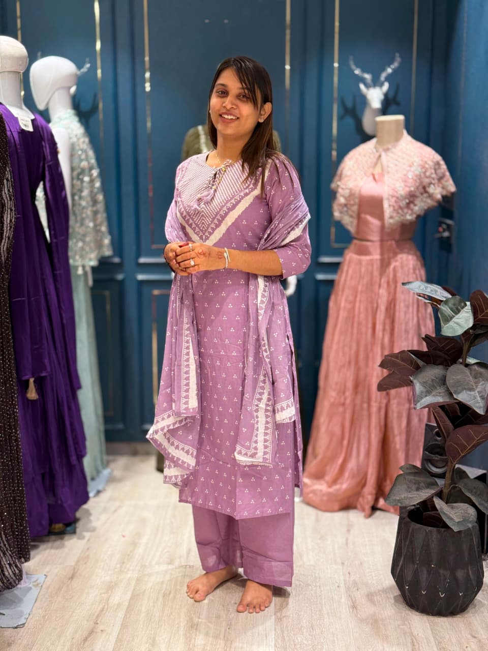 SHAGUN FASHION Premium Printed Cotton Kurti Set with Dupatta – Exclusive Collection for zankhi.in