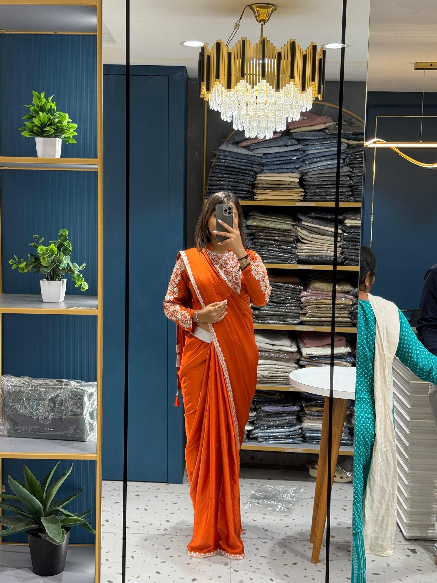 🧵 Premium Embroidered Saree Set with Belt | Designer Look | Shagun Sarees ✨