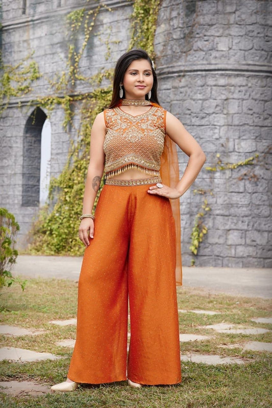 Designer Party Wear Outfit For Girls-Shagun Fashion