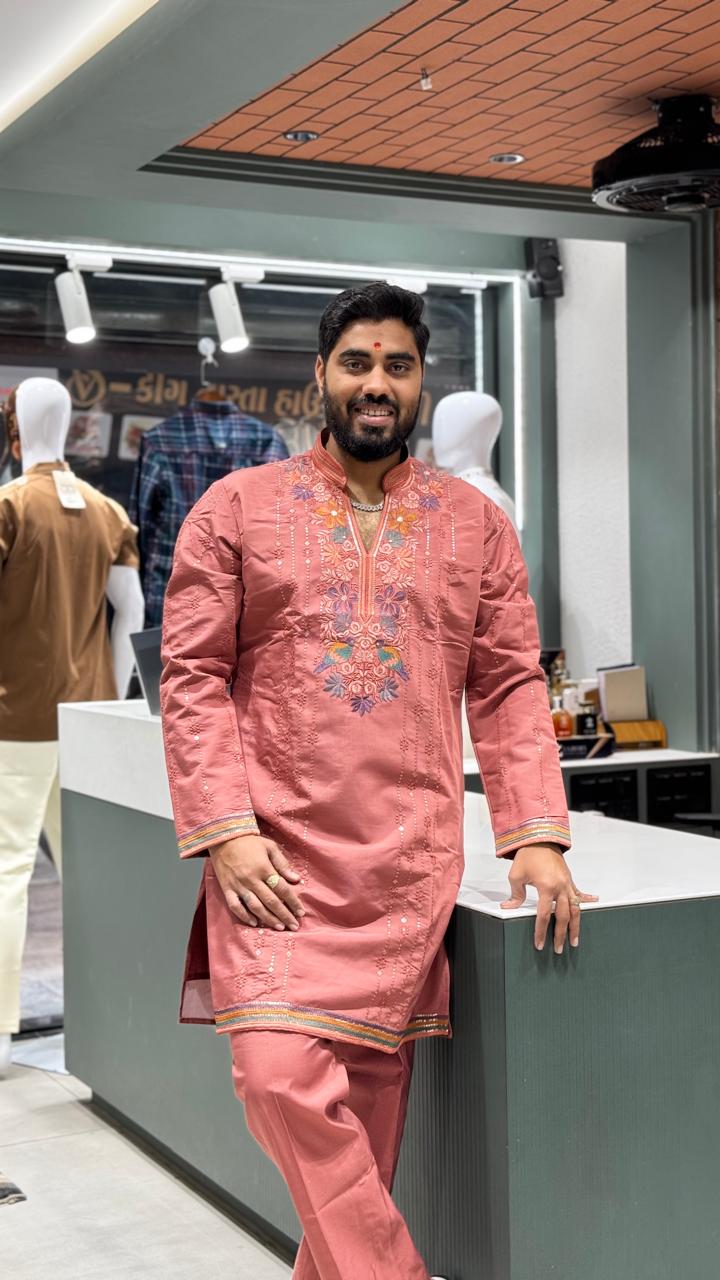 Embroidered Festive Kurta || Shagun Fashion